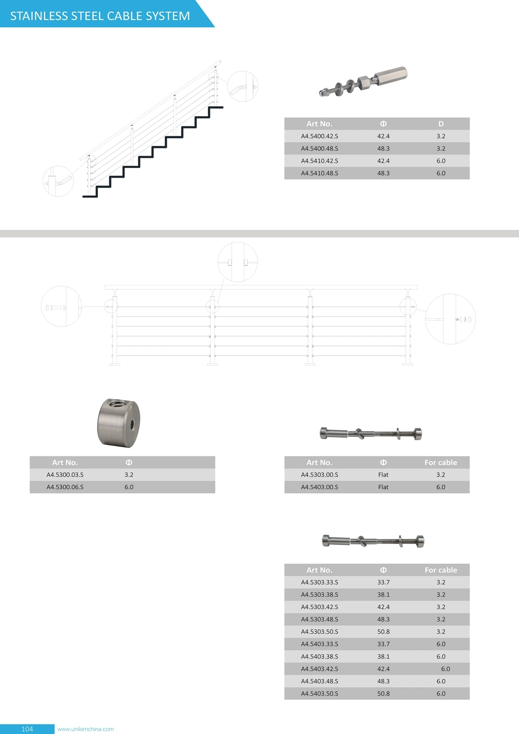 Factory Marine Stainless Steel Wire Rope Accessories for Baclony with Ce