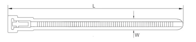 Factory PA 66 Nylon Cable Tie Plastic Wire Zip Ties Self-Locking Releasable Cable Accessories