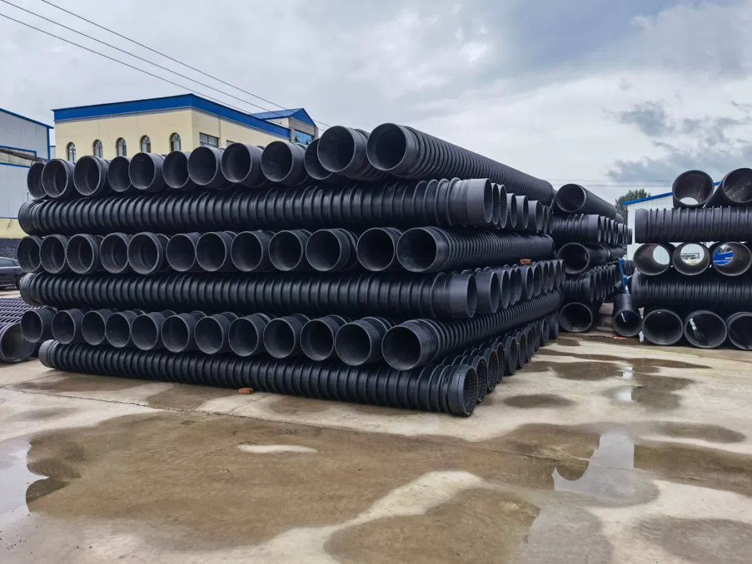 Steel Strip Reinforced PE Spiral Corrugated Pipe